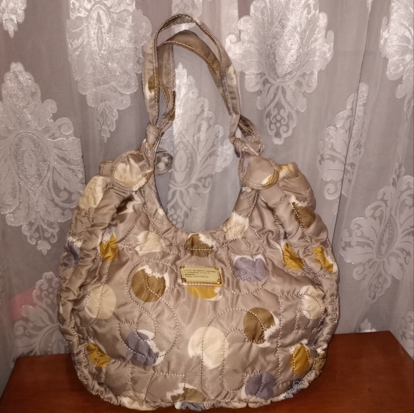 Marc By Marc Jacobs Handbags - Marc by Marc Jacobs Pretty Quartz Gray Print "Tobo" Hobo Handbag